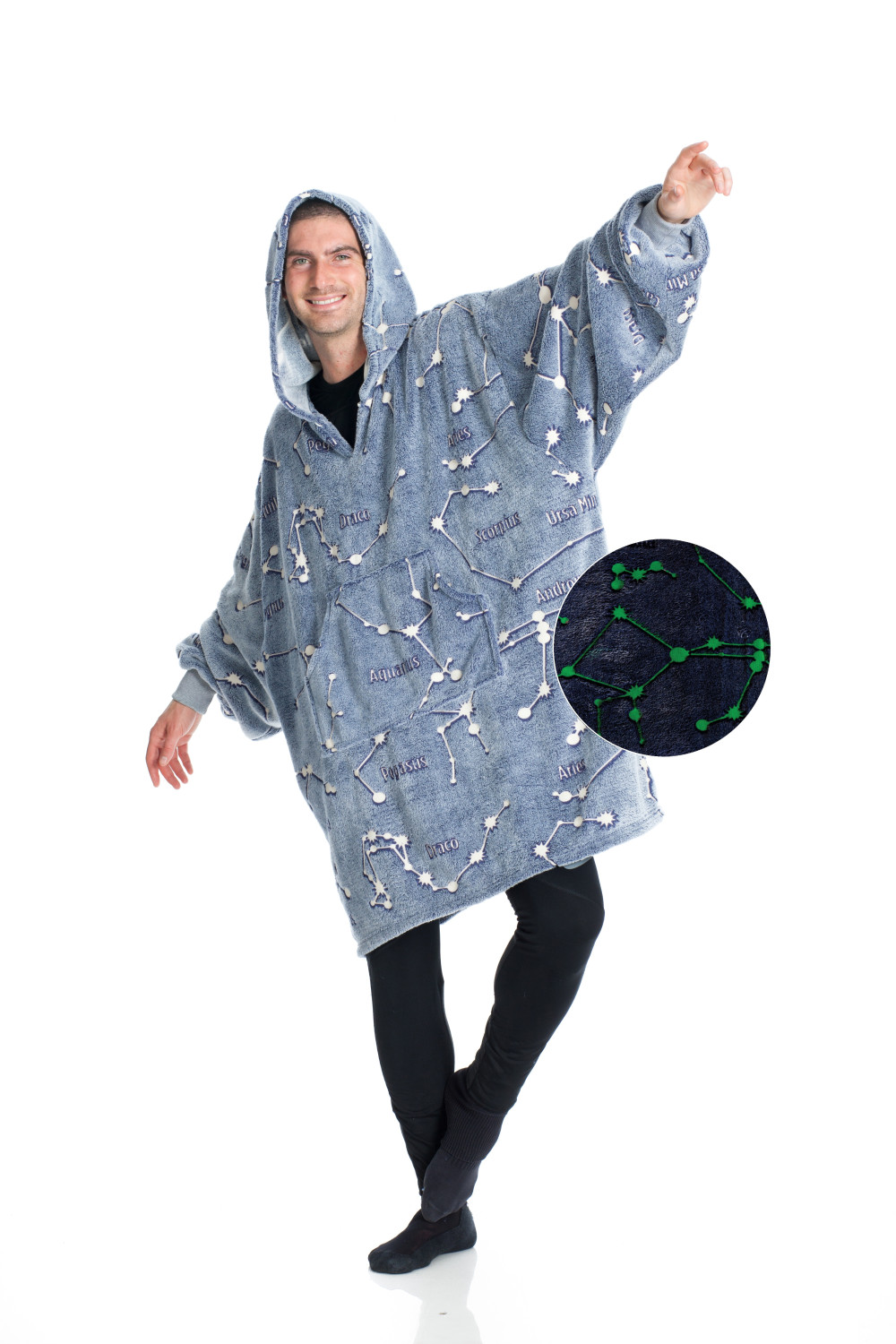 Kanguru 1307 Überwurfdecke 90 X 95 Cm Polyester Blau