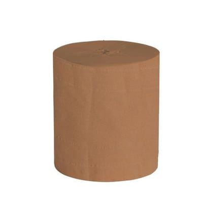 Reinigungstuch aus Recyclingpapier, mit EU-Ecolabel, braun, 2-lagig, 2 Rollen à 480 m, 24 cm breit