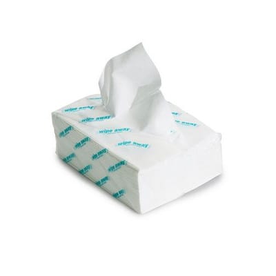 Biotextra Reinigungstücher weiß, biologisch abbaubar, gefaltet Z-Falz, Tuchformat 38 x 30 cm