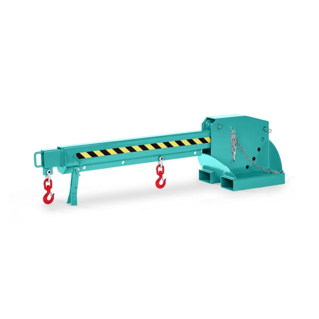 Kranarm, auszieh- und höhenverstellbar, Traglast 1000 - 5000 kg, türkis