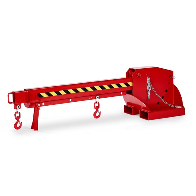 Kranarm, auszieh- und höhenverstellbar, Traglast 650 - 3000 kg, rot
