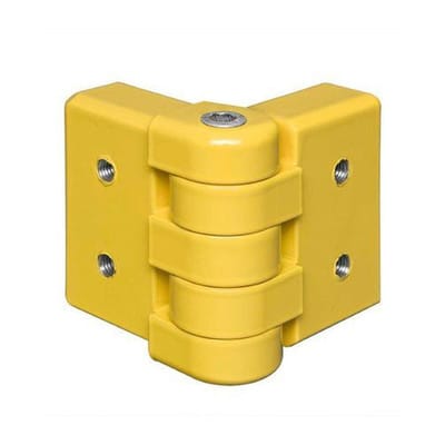 Eckgelenk für Rammschutzplanken, Alu,