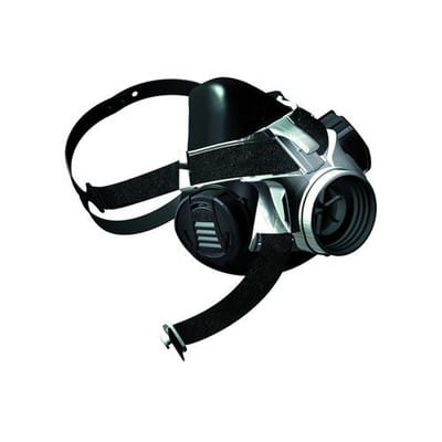 MSA Halbmaske Advantage 410, Gr. L, aus Silikon / Kunststoff, ohne Filter, EN 140