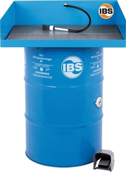 Teilewaschgerät KP, mit Anschluss für ein Fass à 200 Liter Kaltreiniger, stationär