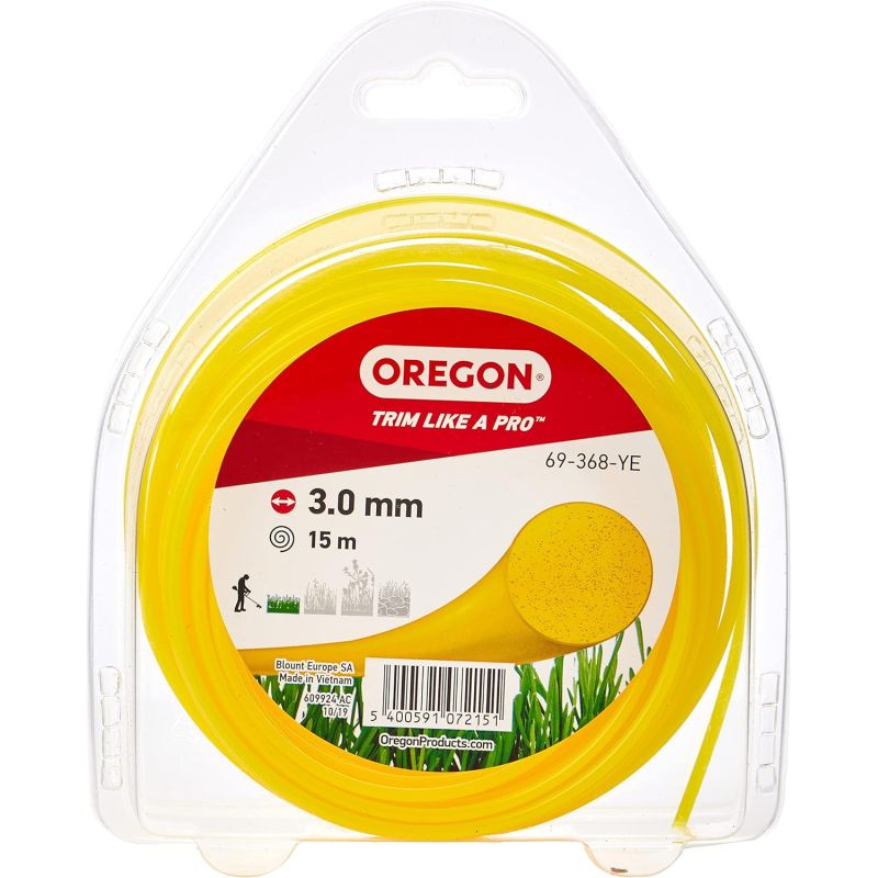 Oregon Coloured Line Freischneidefaden, Gelb, 3,0 Mm Fadendicke, Länge 15 M