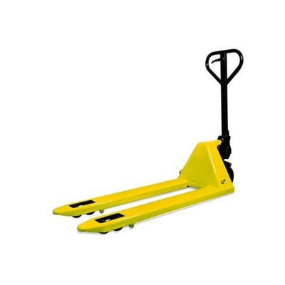 Handhubwagen Basic BR 2, 2 Lastrollen aus Nylon und Steuerrädern aus Polyurethan, Tragkraft 2000 kg