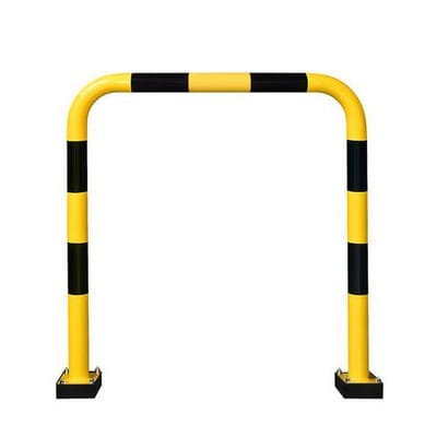 Nachgebender Rammschutzbügel R 12.10 Außen, 1000 x 1240 mm, feuerverzinkt, kst-beschichtet