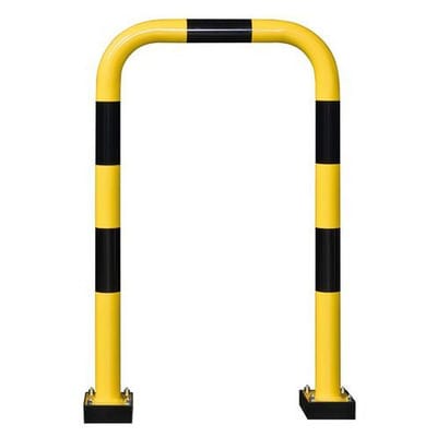 Nachgebender Rammschutzbügel R 12.7 Außen, 750 x 1240 mm, feuerverzinkt, kst-beschichtet
