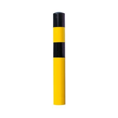 Rammschutz-Poller XL zum Einbetonieren, feuerverzinkt, gelb/schwarz, Ø 194 mm, 1600 mm