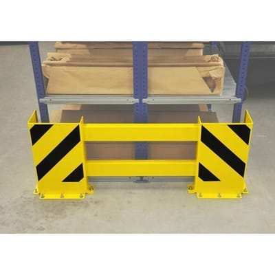 Regalschutz seitlich, einfach, Stahl kst-beschichtet, Regalbreiten von 900 bis 1300 mm, Typ E 1