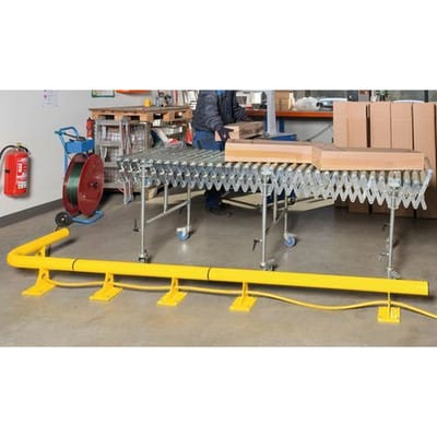 Niedrige Rammschutz-Barriere aus Stahl B 2000 mm