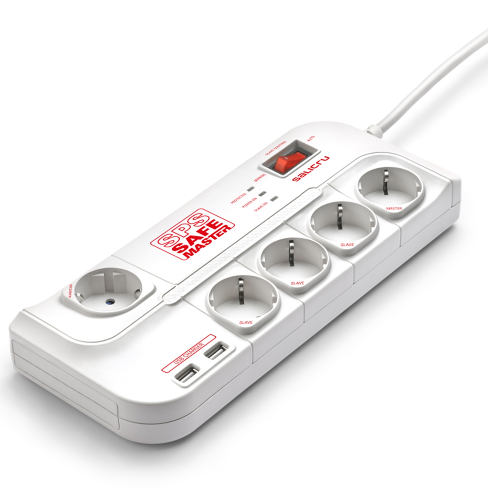 Überspannungsschutz Salicru Sps Safe Master, 5 Plugs+2xusb (680ba00005)