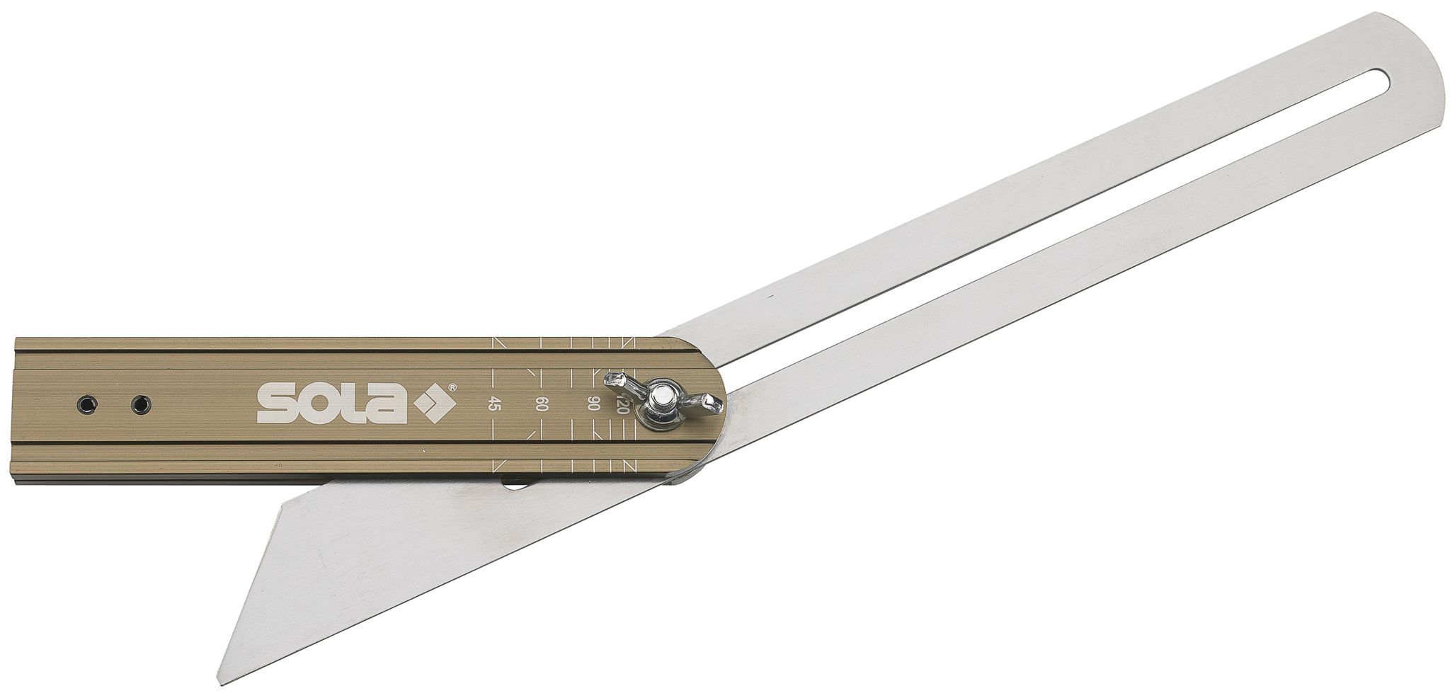 Sola-winkelmesser Mit Winkelskala Und Einer Länge Von 250 Mm