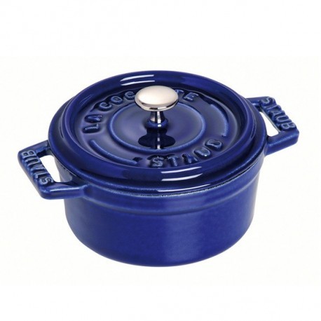 Cocotte 10 Cm Dunkelblau Aus Gusseisen