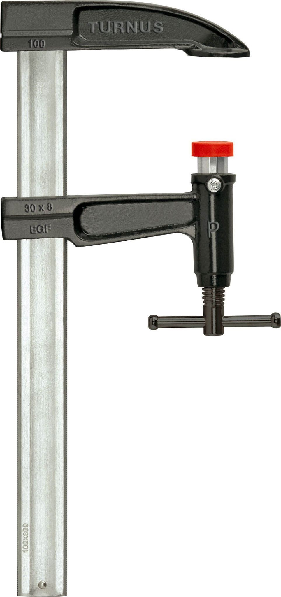 Turnus Spannschraube Mit Kolben, 2000x140 Mm, Schiene 35x9 Mm.