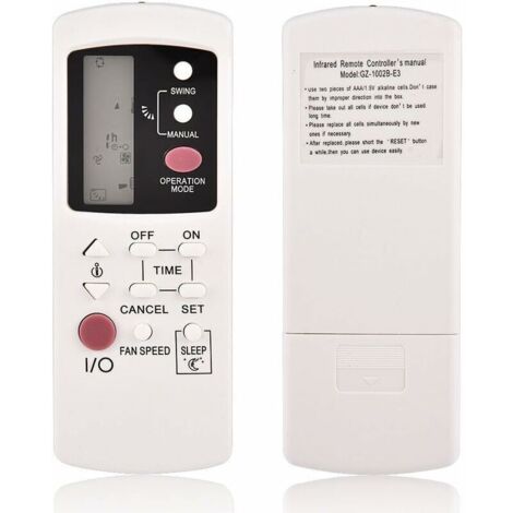 Ersatzfernbedienung Gz-1002b-e3 Für Galanz-klimaanlagen (ersatz Für Die Fernbedienungen Gz-1002a-e3 Und Gz-1002b-e1)