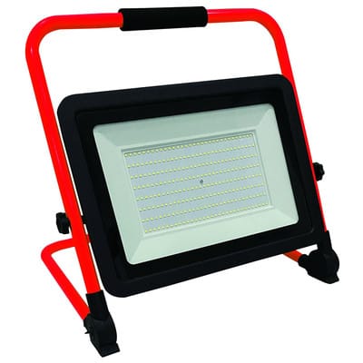 LED Arbeitsleuchte, Baustrahler, verstellbar, faltbar, 200W, 16000lm, 6500K, IP65, 3m robustes Gummikabel