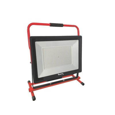 LED Arbeitsleuchte, Baustrahler, PRO-LINE FIXSTAND 300W, 24000lm, 6500K, IP54, KABEL mit 2 Steckdosen 230V