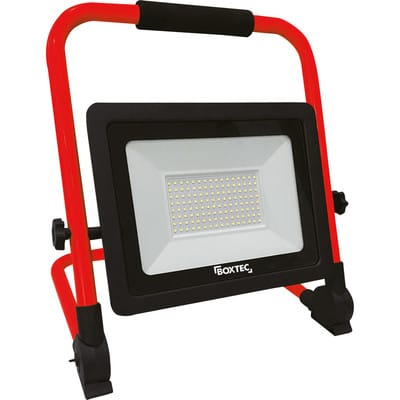 LED Arbeitsleuchte, Baustrahler, verstellbar, faltbar, 100W, 8000lm, 6500K, IP65, 3m robustes Gummikabel