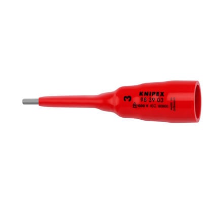 Steckschlüsseleinsatz für Innensechskant, Innenvierkant 3/8" SW 3,0 983703