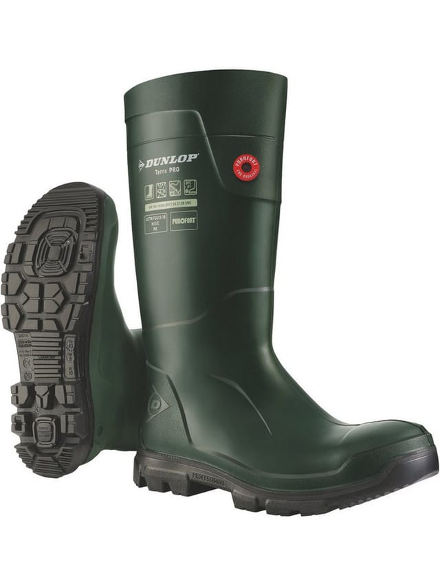 Sicherheitsstiefel Purofort TerraPRO, S5 CI CR SRC, grün, Größe 44