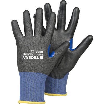 Schnittschutzhandschuhe TEGERA 8844, Kat. II, blau/schwarz, Gr. 5