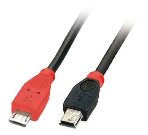 Lindy Usb-kabel Usb 2.0 Usb-micro-b Stecker, Usb-mini-b Stecker 0.50 M Schwarz Mit Otg-funktion 317