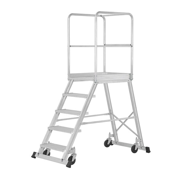 Mobile Plattformtreppe 8 Stufen - Maximale Arbeitshöhe. 3.94m - 6188/08
