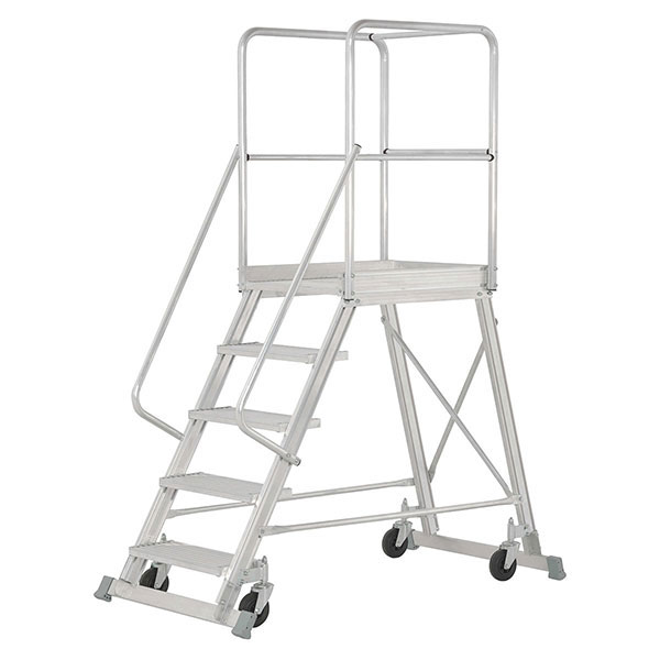 Mobile Plattformtreppe 6 Stufen - Maximale Arbeitshöhe. 3.46m - 6188/06-mc