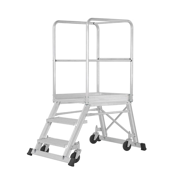 Mobile Plattformtreppe 3 Stufen - Maximale Arbeitshöhe. 2.73m - 6188/03