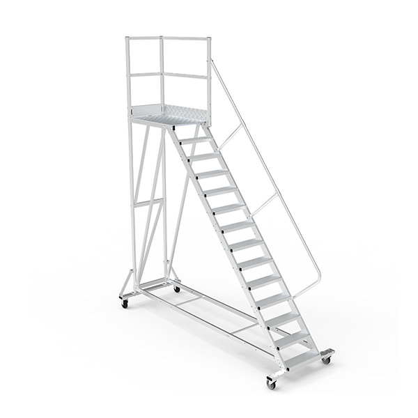 Mobile Plattform Mit Geländer Rechts Und Hinten - Maximale Arbeitshöhe 4.20m - Ptf111d
