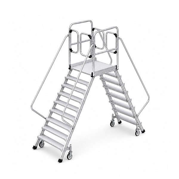 Plateforme Mobile 2x7 Marches - Hauteur Max. De Travail 3.70m - 618907-mc2p