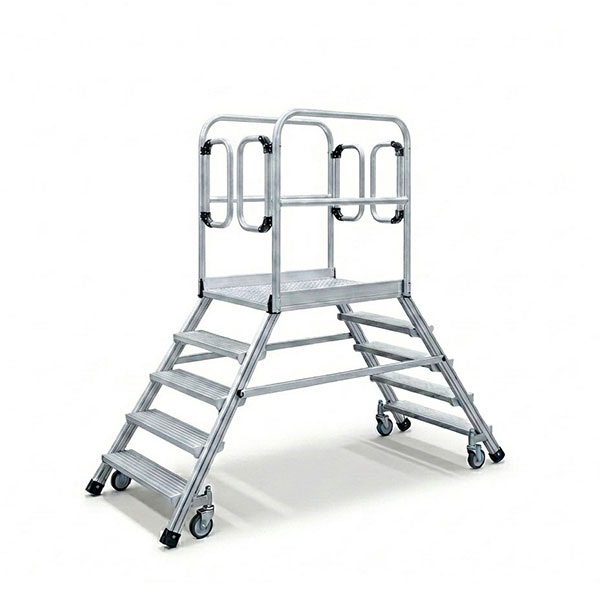 Plateforme Mobile 2x5 Marches - Hauteur Max. De Travail 3.21m - 618905-2p