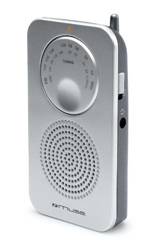 Muse M-01 Rs Schwarz Analoges Taschenradio Fm/am Mit Integriertem Lautsprecher