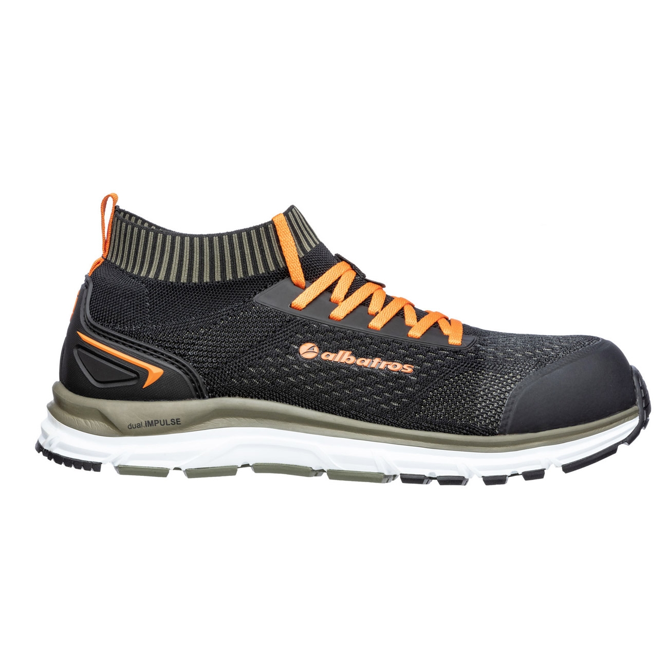 Albatros Ultimate Impulse Olive Low S1p Esd Hro Sra Strick Arbeitsschuhe - 44 Eu