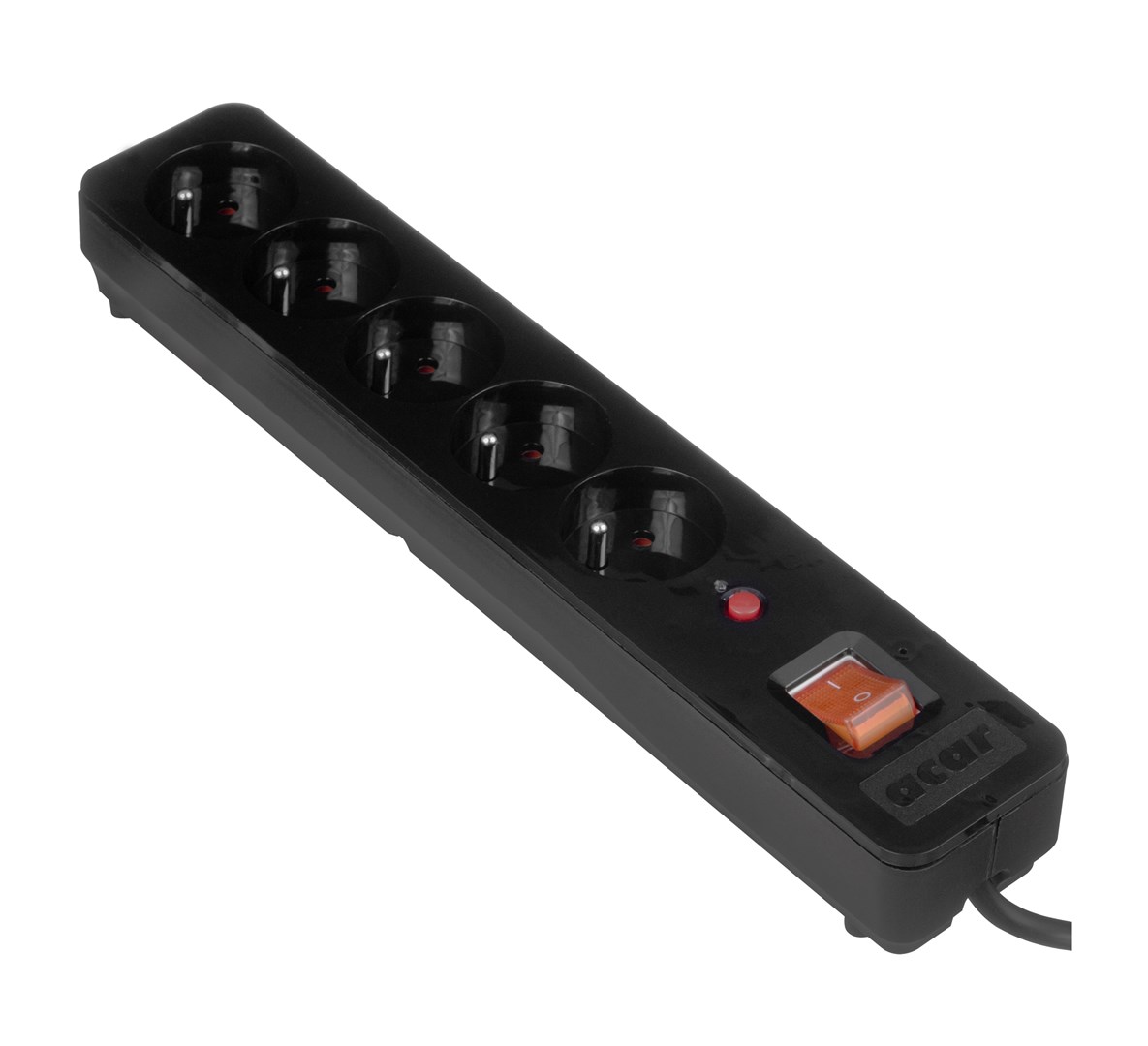Acar X5 Power Extension 5 M 5 Ac Outlet(s) Indoor Black