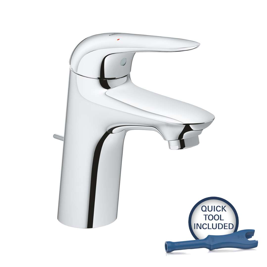 Grohe Waschtischarmatur New Wave M Wasserhahn Für Bad Waschbeckenarmatur Chrom