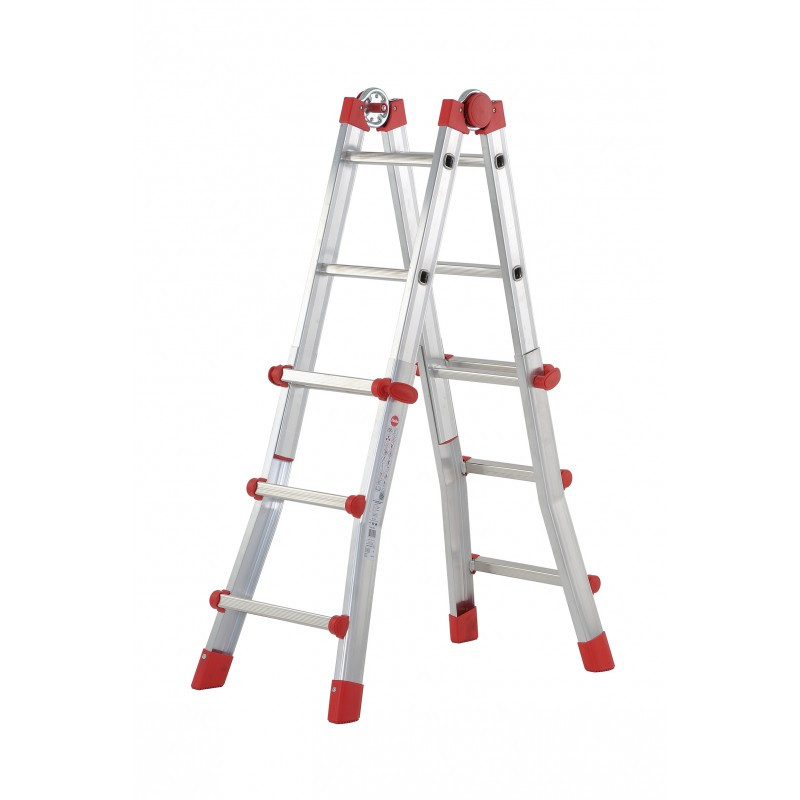 Hailo - Multifunktionale Teleskopleiter 4 X 3 Sprossen - Profistep