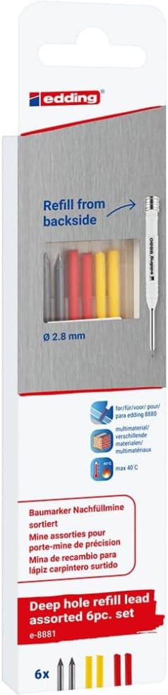 8881 Baumarker Nachfüllmine sortiert 6er-Blister