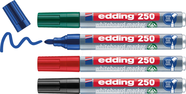 250 Whiteboardmarker sortiert 4St Set