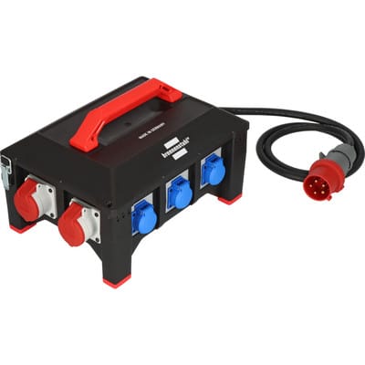 Professional Gummi-Stromverteiler BSV 5 2m H07RN-F 5G6,0 1xCEE32A+2x16A, 6x230V