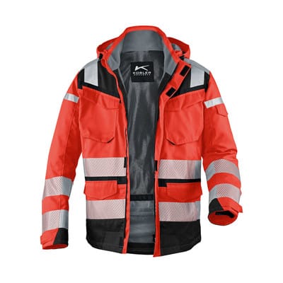 REFLECTIQ Wetterjacke SYMPATEX® PSA 2 1307 8332, warnrot/schwarz, Größe 4XL