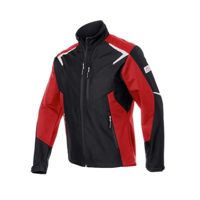 BODYFORCE Softshell Jacke 1425 5375, schwarz/mittelrot, Größe L