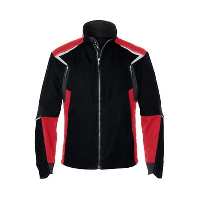 BODYFORCE Jacke 1125 5302, schwarz/mittelrot, Größe 4XL