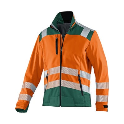 REFLECTIQ Softshell Jacke PSA 2 1507 8427, warnorange/moosgrün, Größe XL