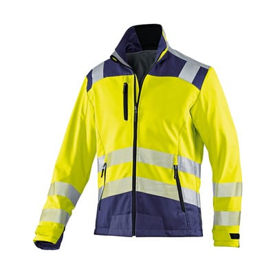 REFLECTIQ Softshell Jacke PSA 2 1507 8427, warngelb/dunkelblau, Größe 3XL