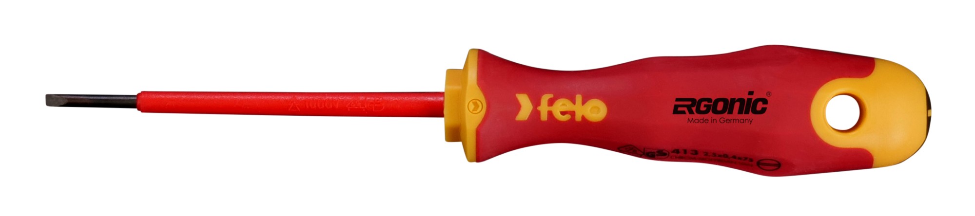 Ergonic Isolierter Schraubendreher Flachkopf Sl 4,5 X 1,0 Felo 41304590