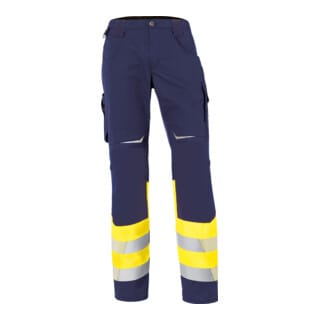 REFLECTIQ Hose Klasse 1 2208 8340, warngelb/dunkelblau, Größe 28