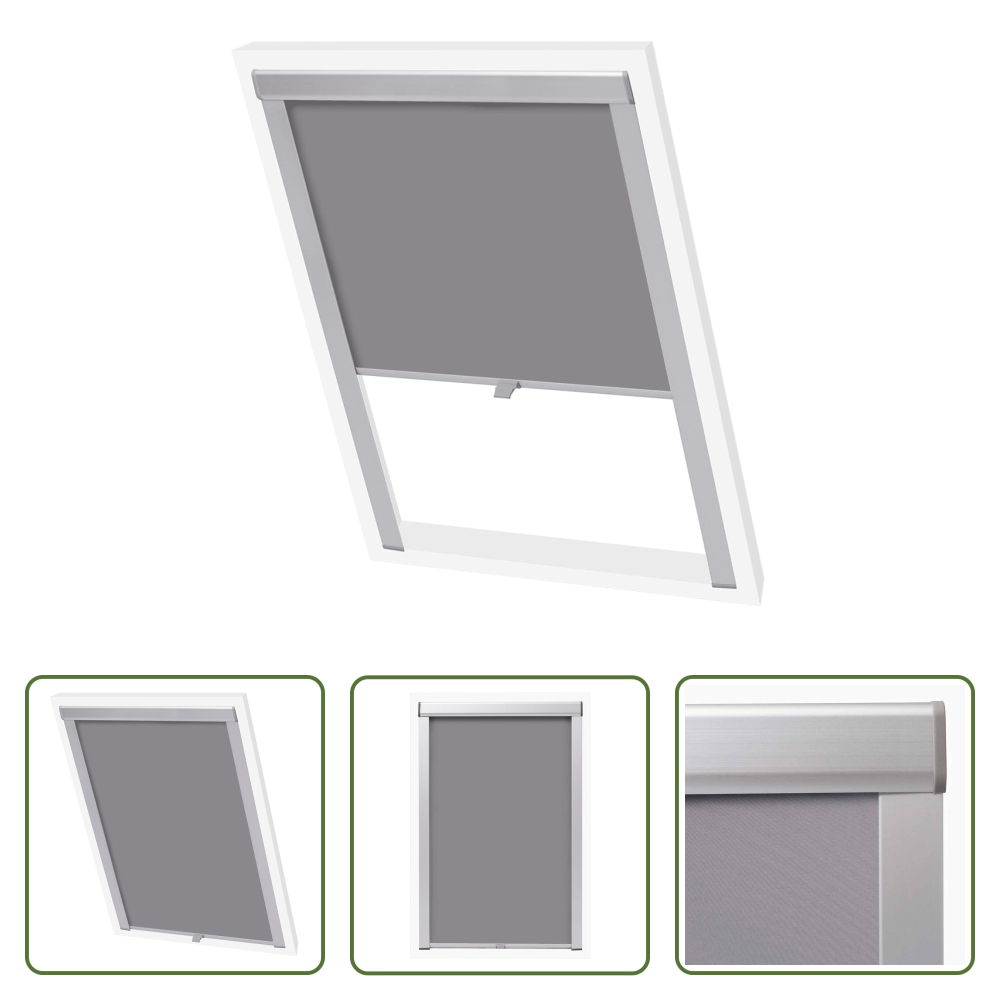 Fenster Rollos - Verdunkelungsrollo Grau 102