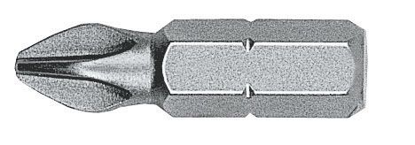 Witte 27021 Caja De 100 Puntas Phillips Standard Guía 1/4 Corta (ph2x25 Mm)